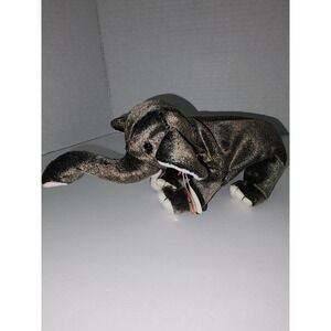 Ty Beanie Babies Trumpet The Elephant Holographic Tag‎